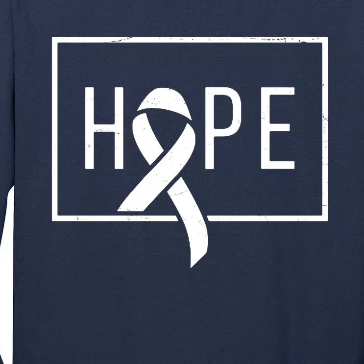 Hope Breast Cancer Awareness Ribbon Tall Long Sleeve T-Shirt