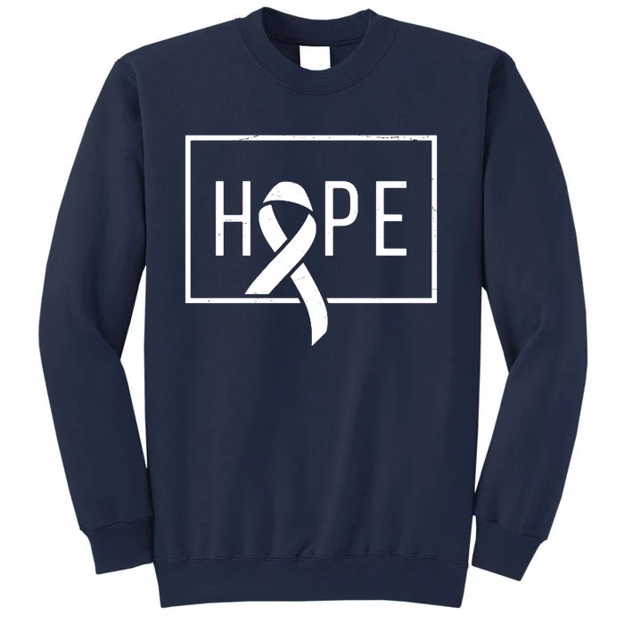 Hope Breast Cancer Awareness Ribbon Tall Sweatshirt