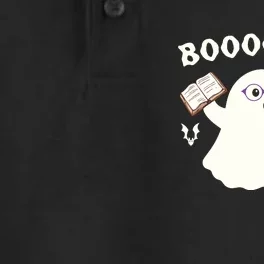 Halloween Booooks Cute Ghost Reading Library Books Dry Zone Grid Performance Polo