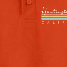 Huntington Beach California Cool Gift Dry Zone Grid Performance Polo