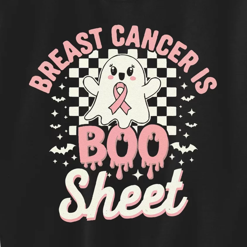 Halloween Breast Cancer Awareness Chemotherapy Pin.K Ribbon Kids Sweatshirt