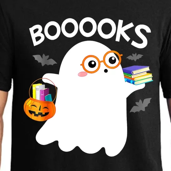 Halloween Booooks Cute Ghost Reading Library Books Halloween Pajama Set