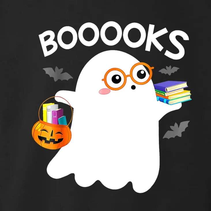 Halloween Booooks Cute Ghost Reading Library Books Halloween Toddler Hoodie