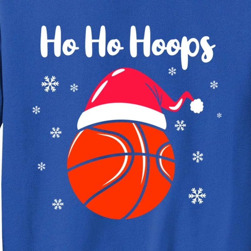 Hoops Basketball Christmas Pun For Xmas Basketball Player Gift Tall Sweatshirt