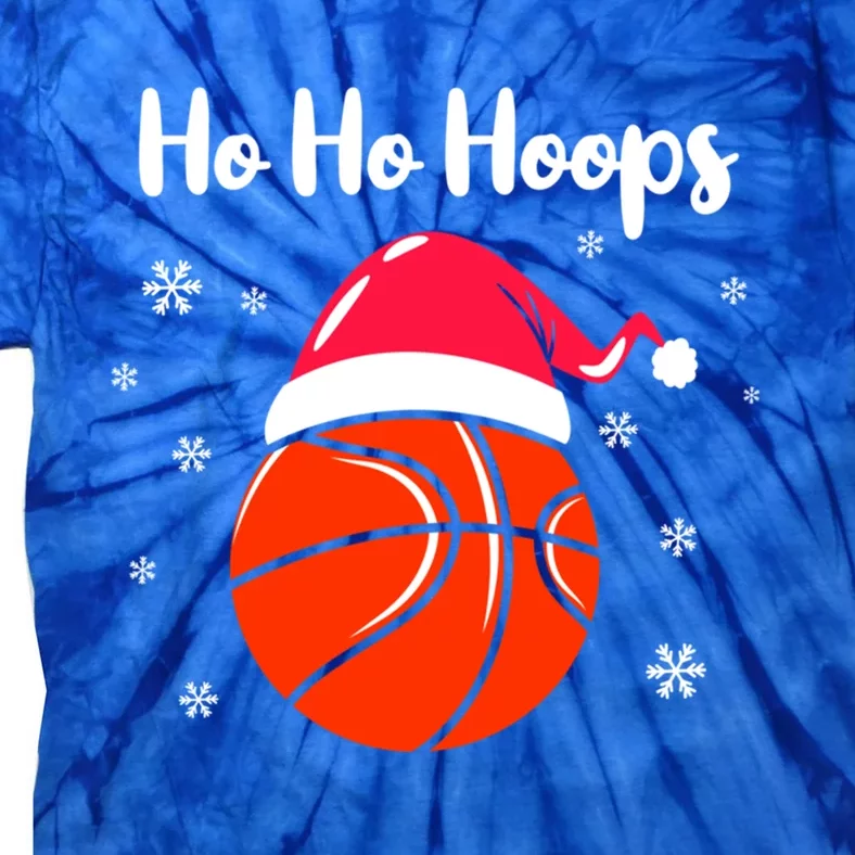 Hoops Basketball Christmas Pun For Xmas Basketball Player Gift Tie-Dye T-Shirt