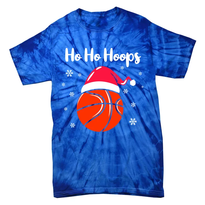 Hoops Basketball Christmas Pun For Xmas Basketball Player Gift Tie-Dye T-Shirt