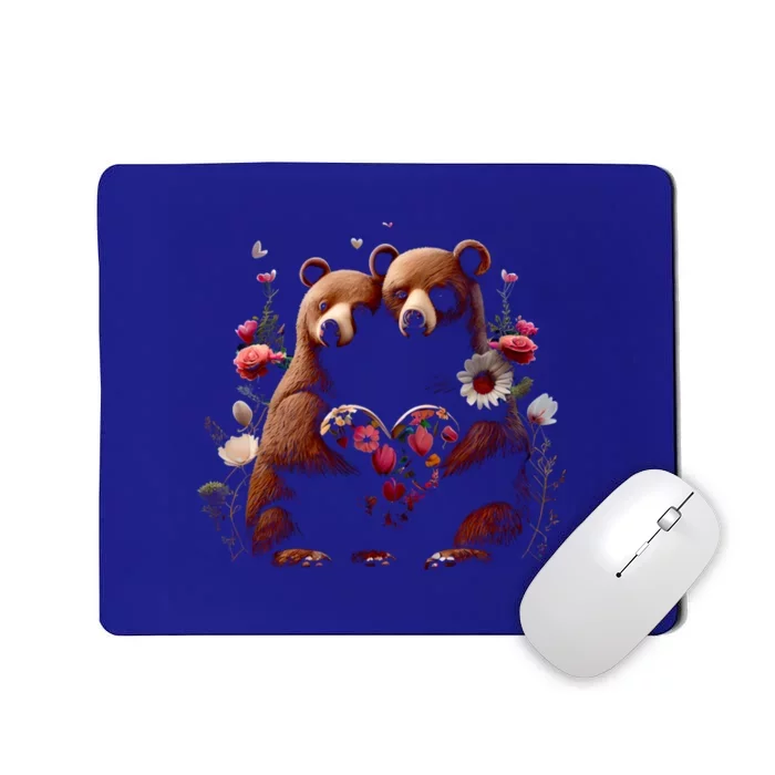 Heartgiftshaped Bear Couple Gift Valentine's Day Gift Mousepad