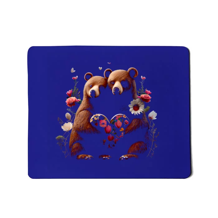 Heartgiftshaped Bear Couple Gift Valentine's Day Gift Mousepad