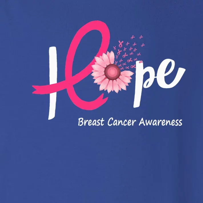 Hope Breast Cancer Pink Ribbons Sunflower October Month Toddler Long Sleeve Shirt