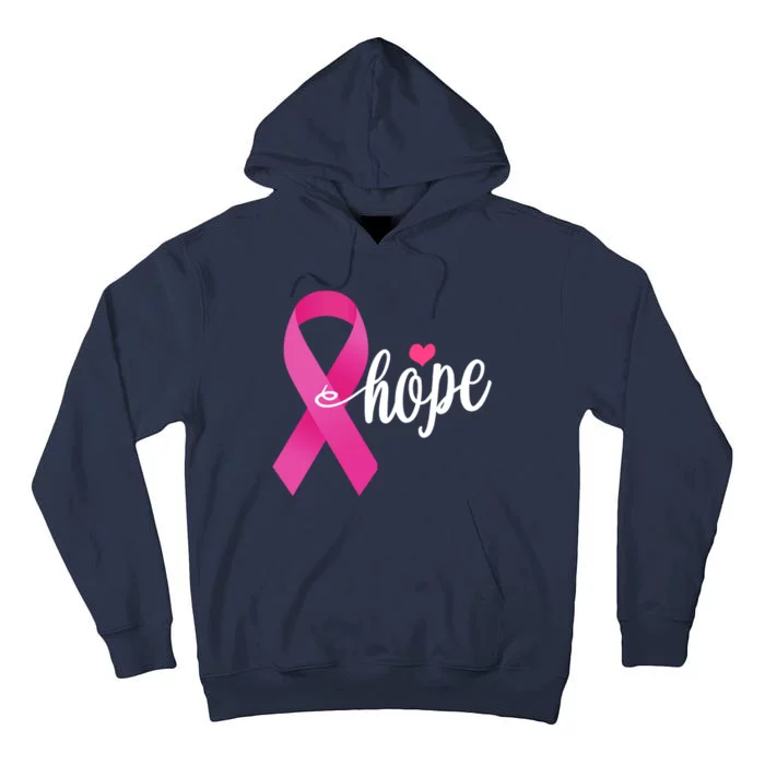 Hope Breast Cancer Awareness Ribbon Tall Hoodie