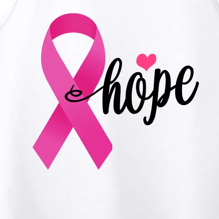 Hope Breast Cancer Awareness Ribbon Performance Tank