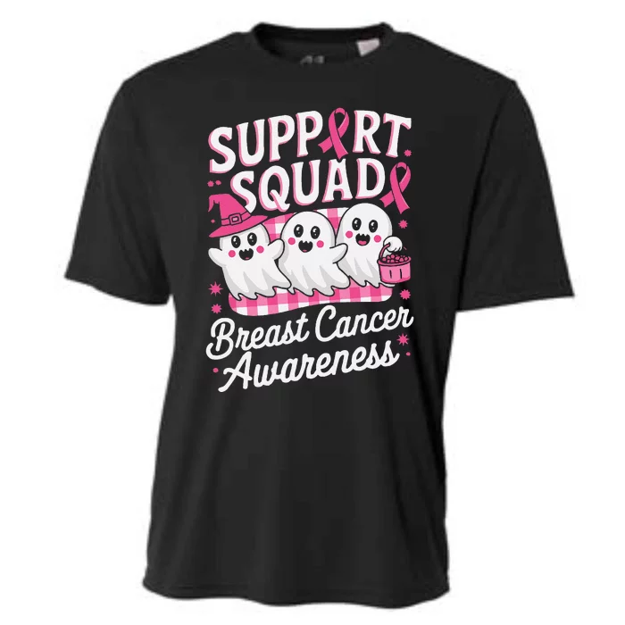 Halloween Breast Cancer Awareness Chemotherapy Pin.K Ribbon Cooling Performance Crew T-Shirt