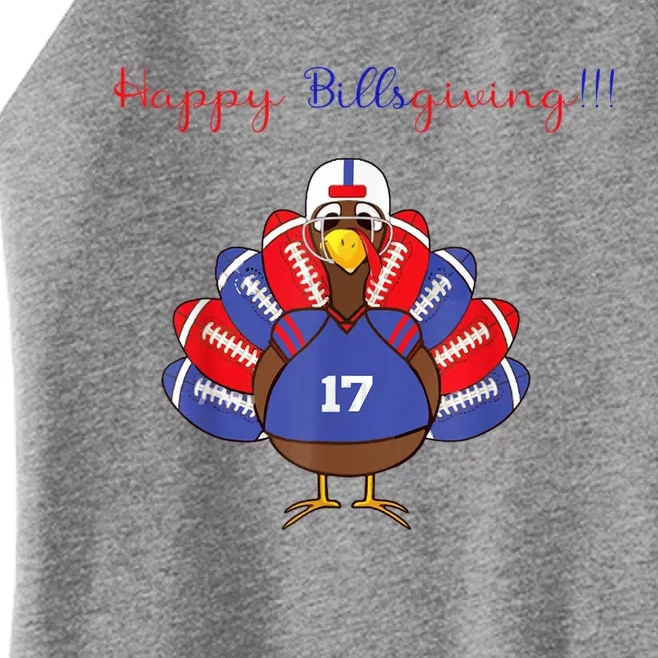 Happy BillsGiving Chicken Football Thanksgiving Women’s Perfect Tri Rocker Tank