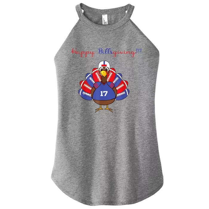 Happy BillsGiving Chicken Football Thanksgiving Women’s Perfect Tri Rocker Tank