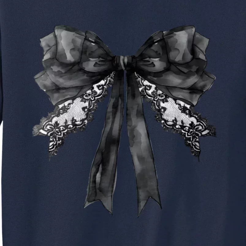 Halloween Black Coquette Bow Tall Sweatshirt