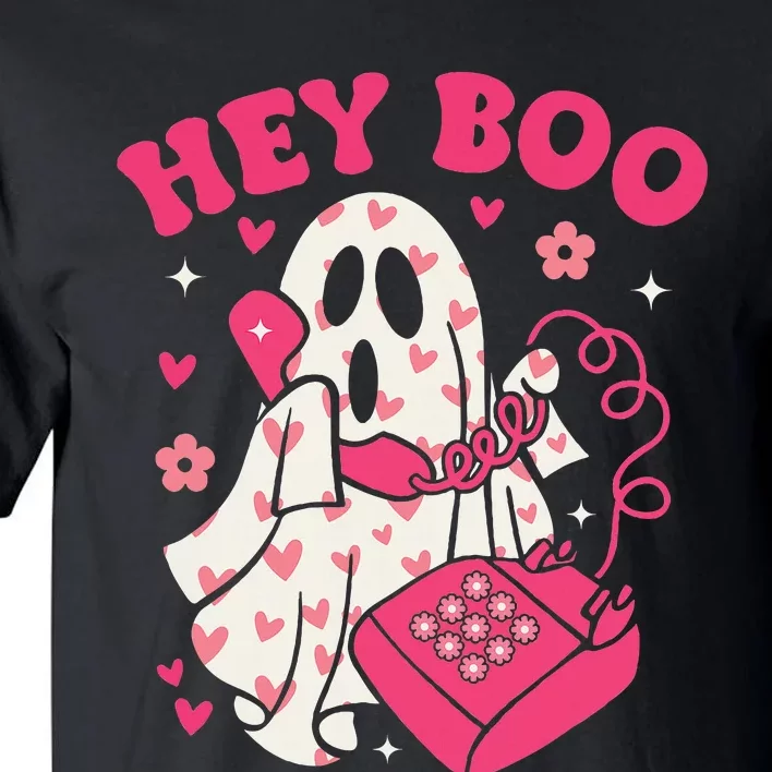 Hey Boo Cute Ghost Funny Halloween Tall T-Shirt