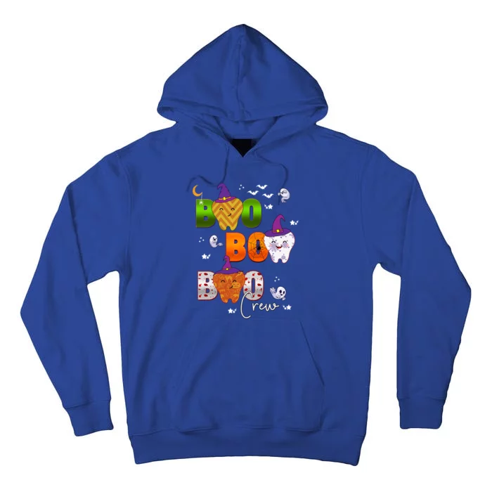 Halloween Boo Dental Crew Colorful Coworker Matching Costume Meaningful Gift Tall Hoodie