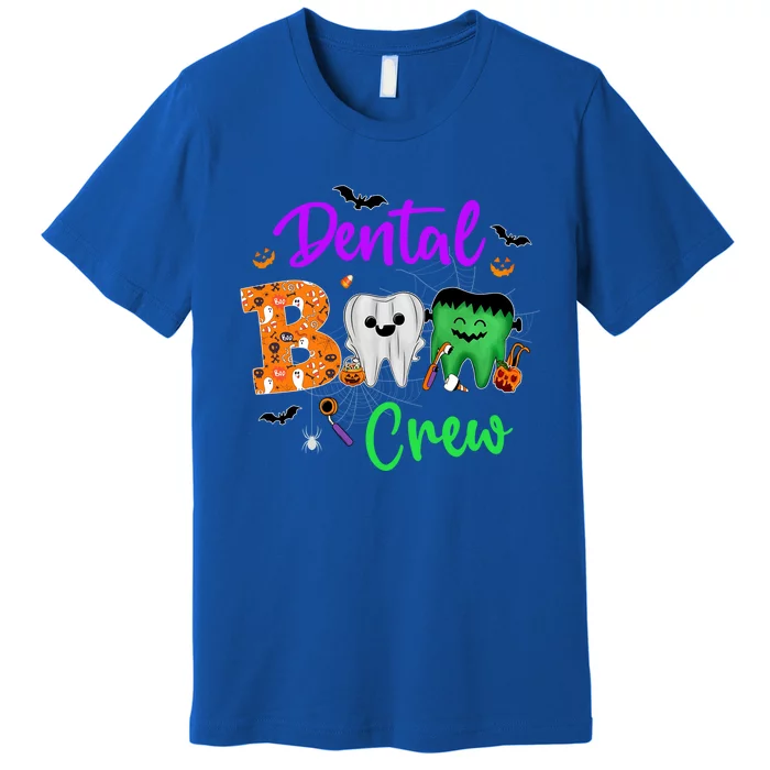 Halloween Boo Dentist Pumpkin Costume Dental Assistant Gift Premium T-Shirt