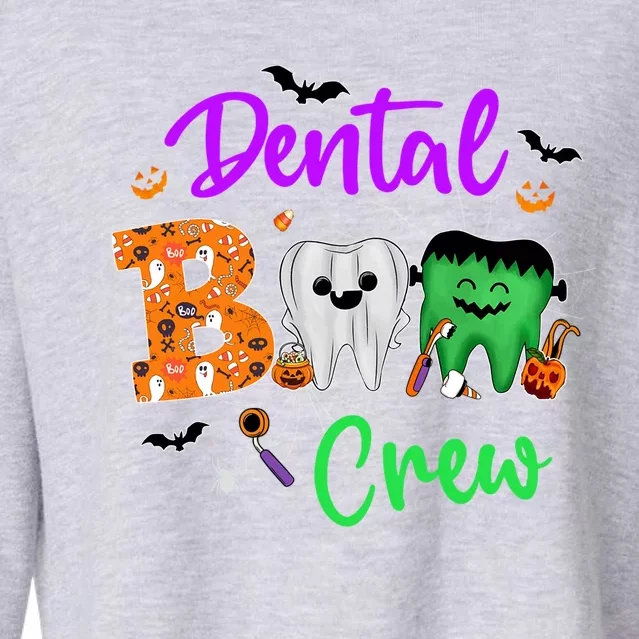 Halloween Boo Dentist Pumpkin Costume Dental Assistant Gift Cropped Pullover Crew