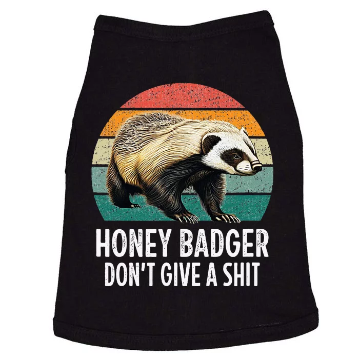 Honey Badger DonT Give A Shit Vintage Style Doggie Tank