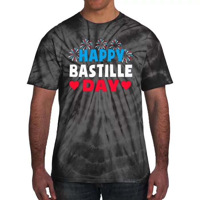 Happy Bastille Day July 14th France Fête Nationale Tie-Dye T-Shirt