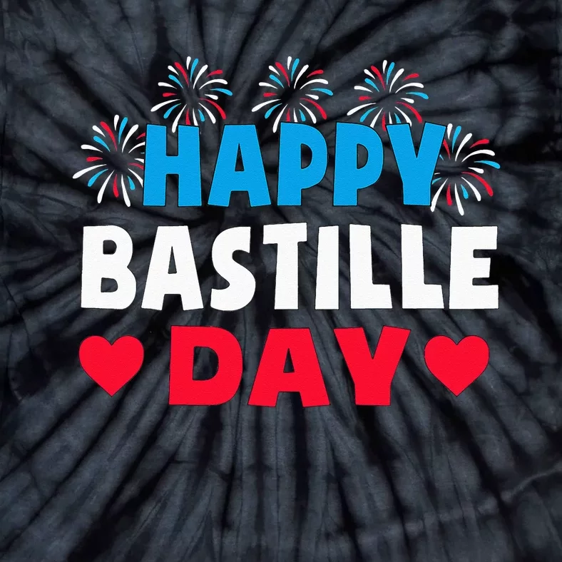 Happy Bastille Day July 14th France Fête Nationale Tie-Dye T-Shirt