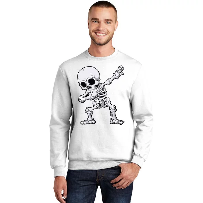 Halloween Boy Dabbing Skeleton Skull Rib Cage Dab Dance Sweatshirt