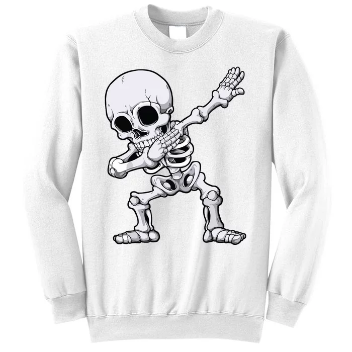 Halloween Boy Dabbing Skeleton Skull Rib Cage Dab Dance Sweatshirt