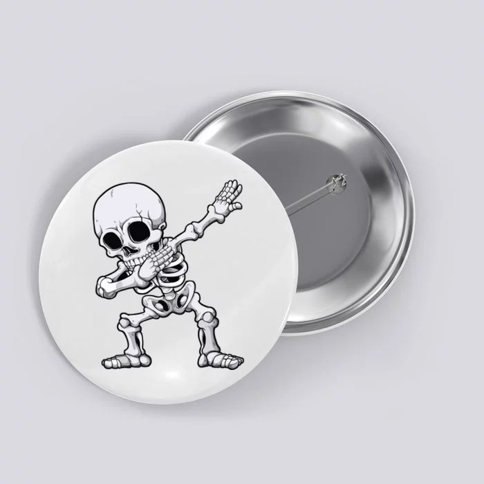 Halloween Boy Dabbing Skeleton Skull Rib Cage Dab Dance Button