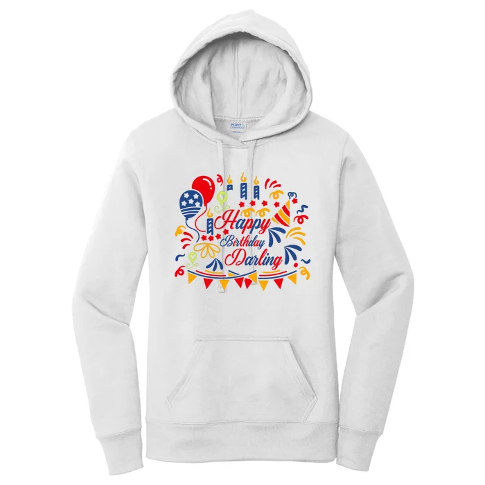 Happy Birthday Darling Women's Pullover Hoodie