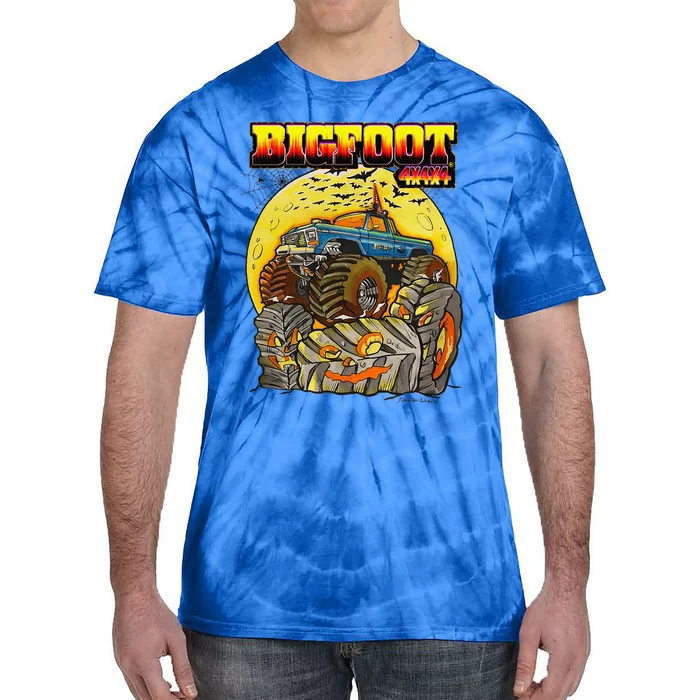 Halloween BIGFOOT Design Tie-Dye T-Shirt