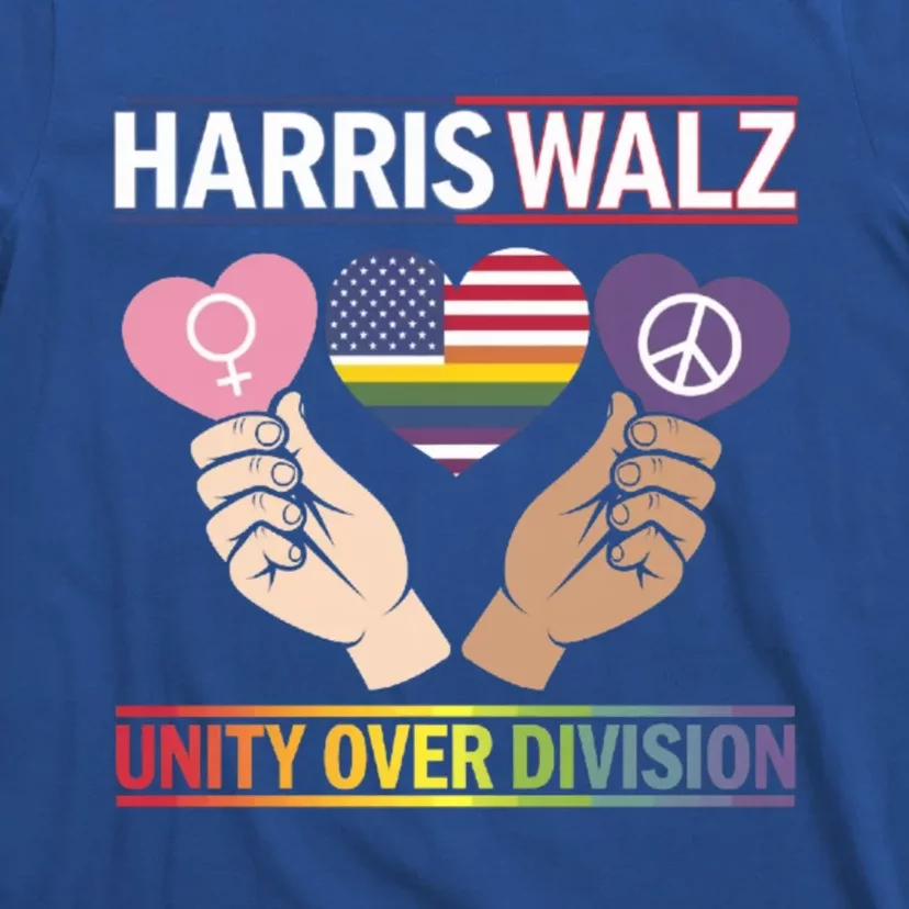 Harriswalz : Bridging Divides Building Unity Funny Gift T-Shirt