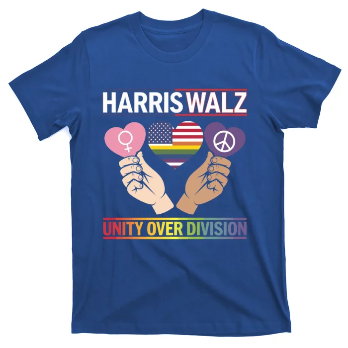 Harriswalz : Bridging Divides Building Unity Funny Gift T-Shirt