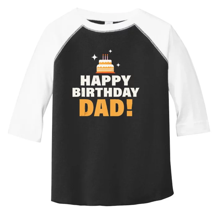 Happy Birthday Dad BDay Papa Birthday Dad Tank Top Toddler Fine Jersey T-Shirt