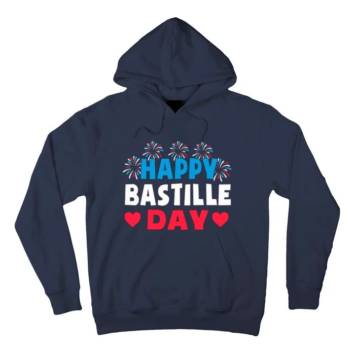 Happy Bastille Day July 14th France Fête Nationale Hoodie