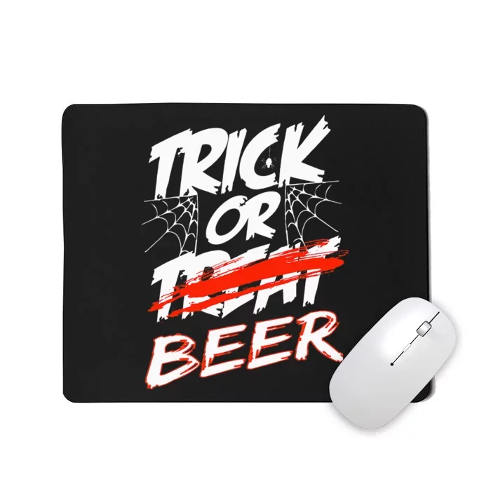 Halloween Beer Drinkers Unleash the Trick or Beer Fun! Mousepad