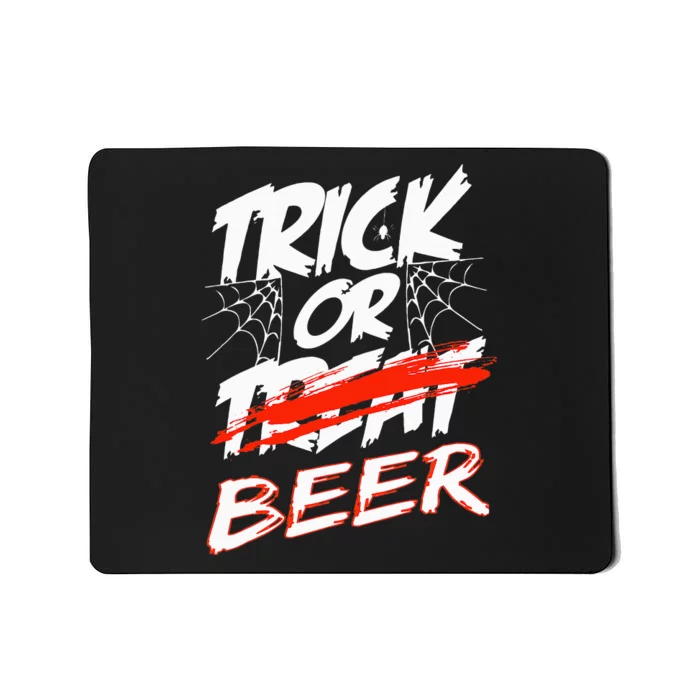 Halloween Beer Drinkers Unleash the Trick or Beer Fun! Mousepad