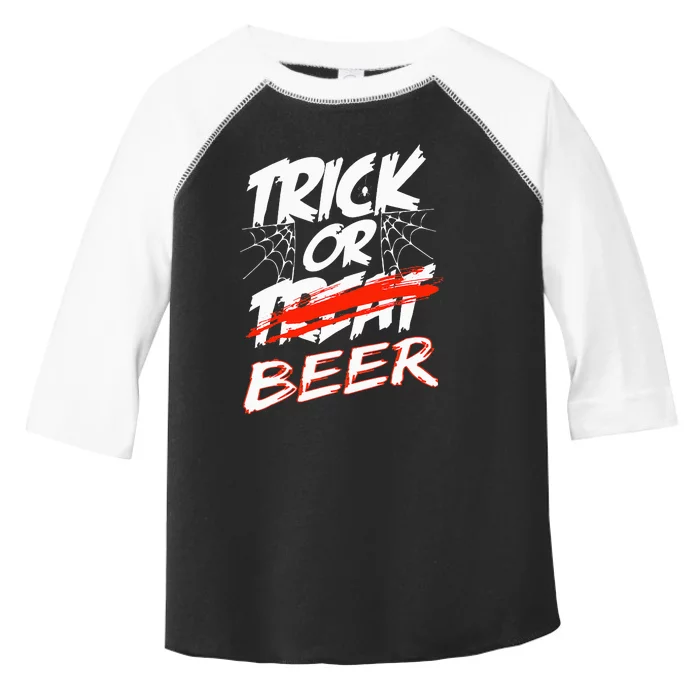 Halloween Beer Drinkers Unleash the Trick or Beer Fun! Toddler Fine Jersey T-Shirt