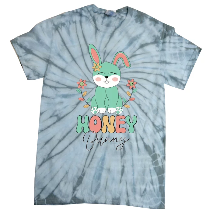 Honey Bunny Easter Bunny Retro Tie-Dye T-Shirt