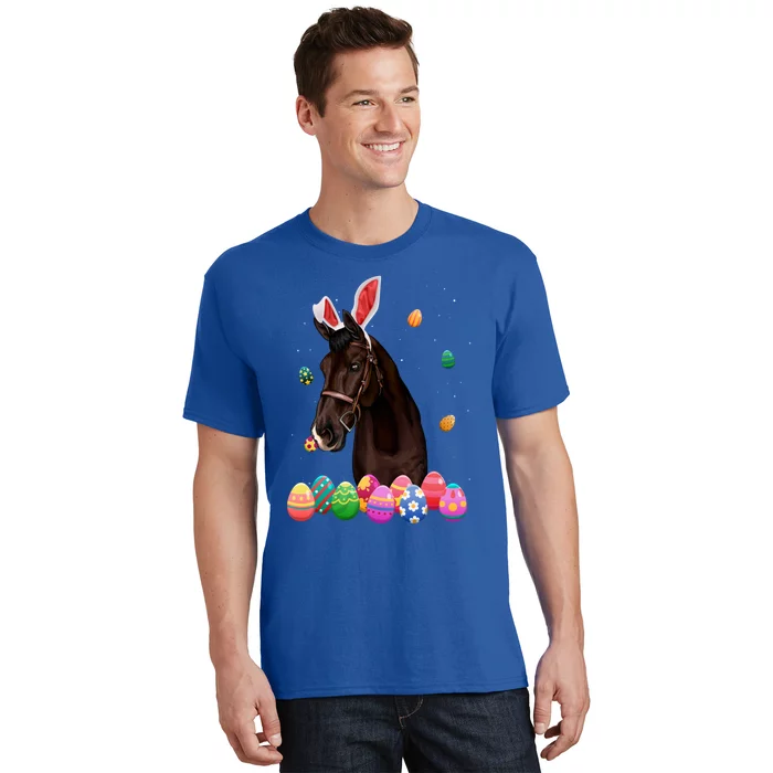 Horse Bunny Easter Funny Easter Day Horses Lovers Gift T-Shirt