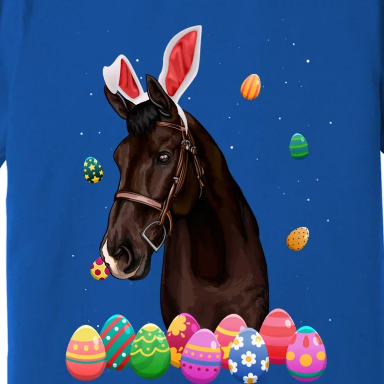 Horse Bunny Easter Funny Easter Day Horses Lovers Gift Premium T-Shirt