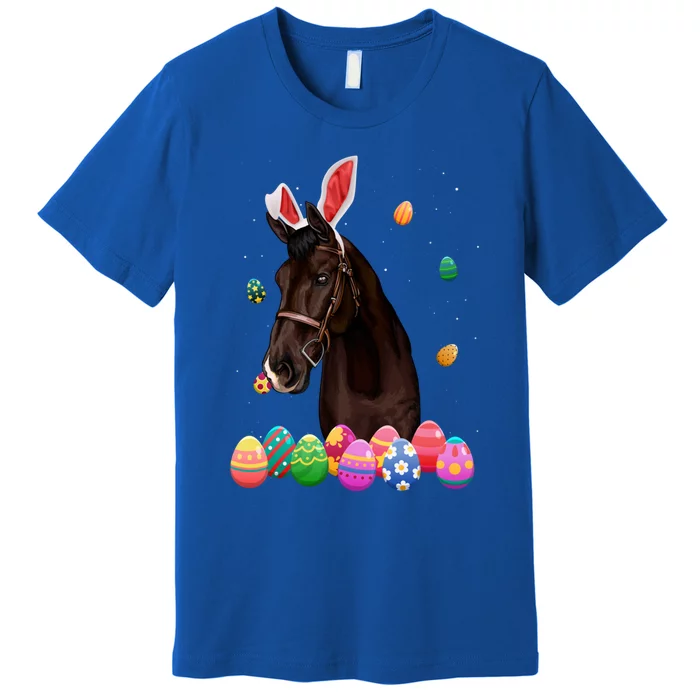 Horse Bunny Easter Funny Easter Day Horses Lovers Gift Premium T-Shirt