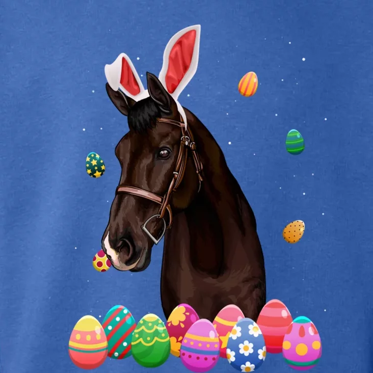 Horse Bunny Easter Funny Easter Day Horses Lovers Gift Toddler Hoodie