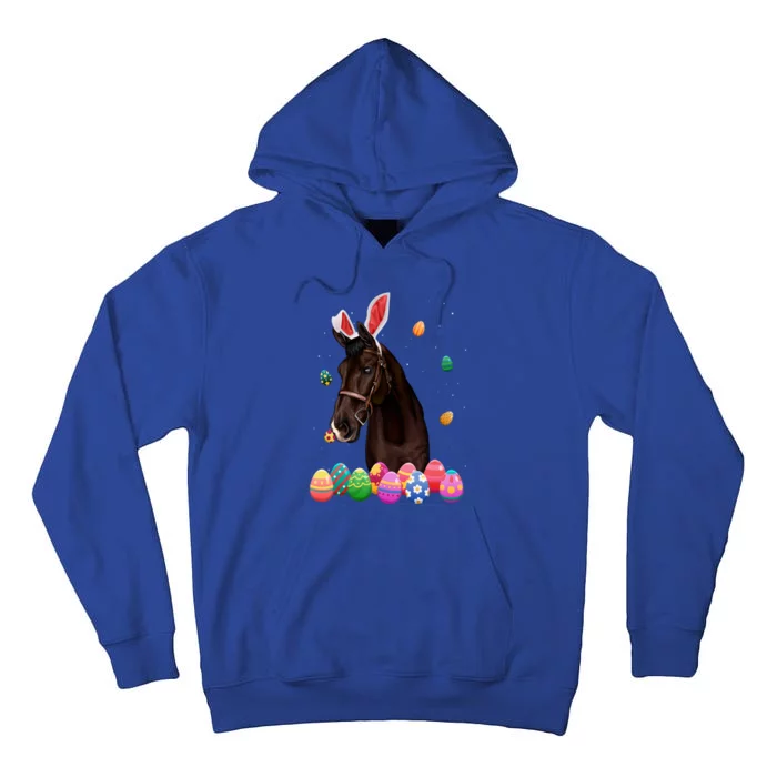 Horse Bunny Easter Funny Easter Day Horses Lovers Gift Tall Hoodie