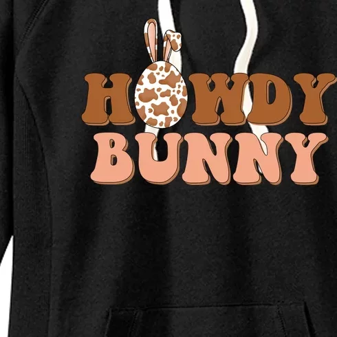 Howdy Bunny Easter Holiday Women's Fleece Hoodie