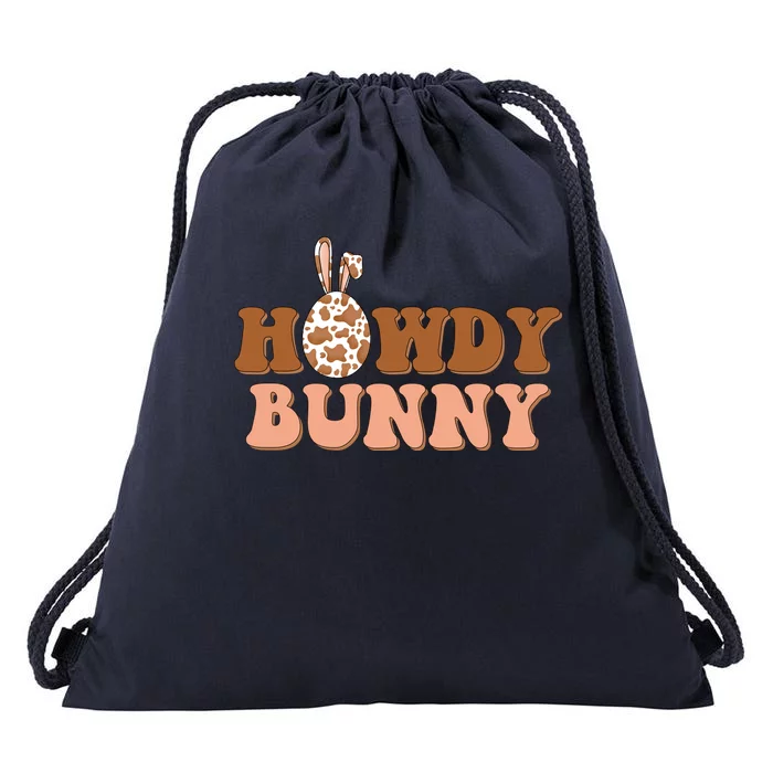 Howdy Bunny Easter Holiday Drawstring Bag