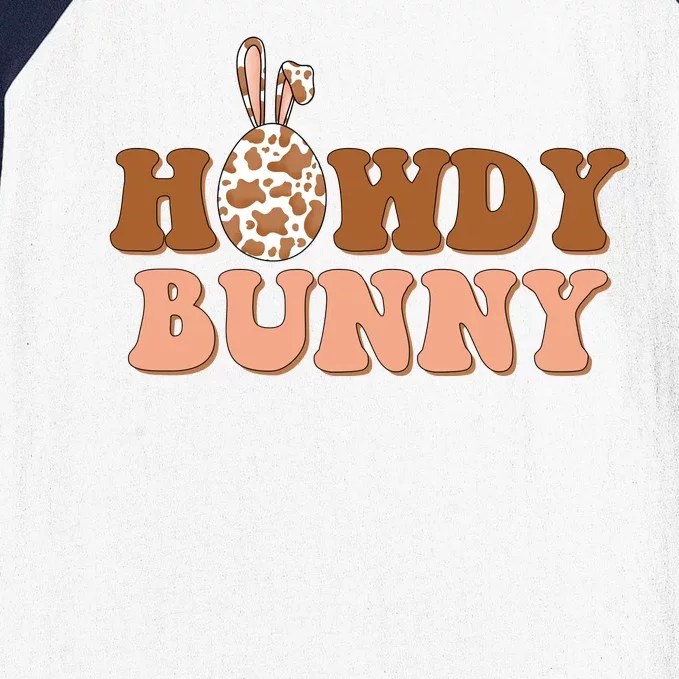 Howdy Bunny Easter Holiday Baseball Sleeve Shirt