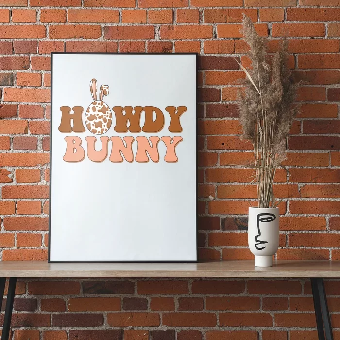 Howdy Bunny Easter Holiday Poster