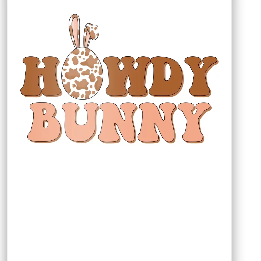 Howdy Bunny Easter Holiday Poster