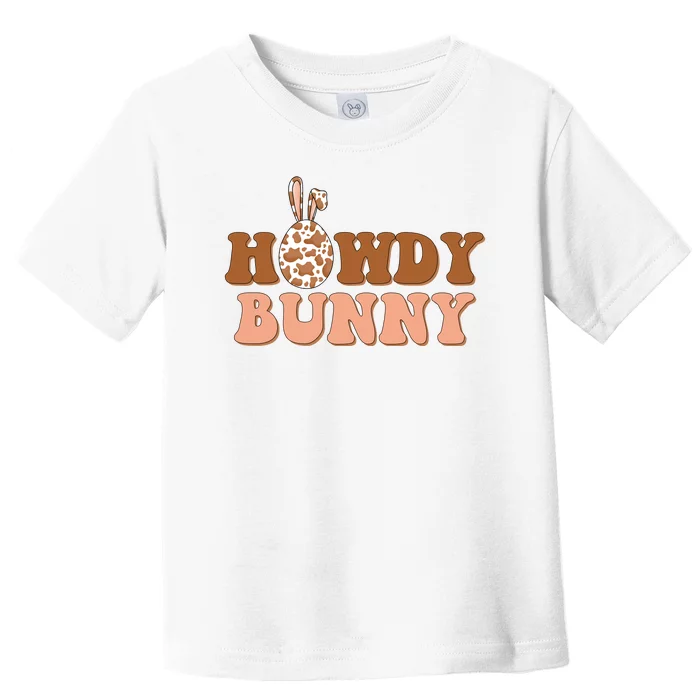 Howdy Bunny Easter Holiday Toddler T-Shirt